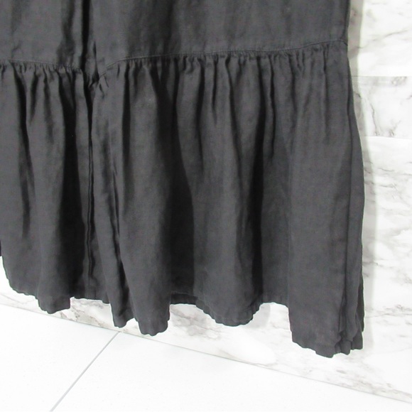 Bryn Walker Linen Ruffled Wide-Leg Pull-On Cropped
Pants Black Size XS - Picture 5 of 17